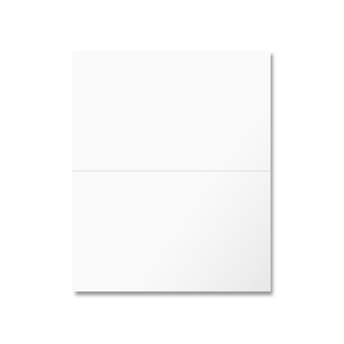 Folded Place Cards - Smooth White