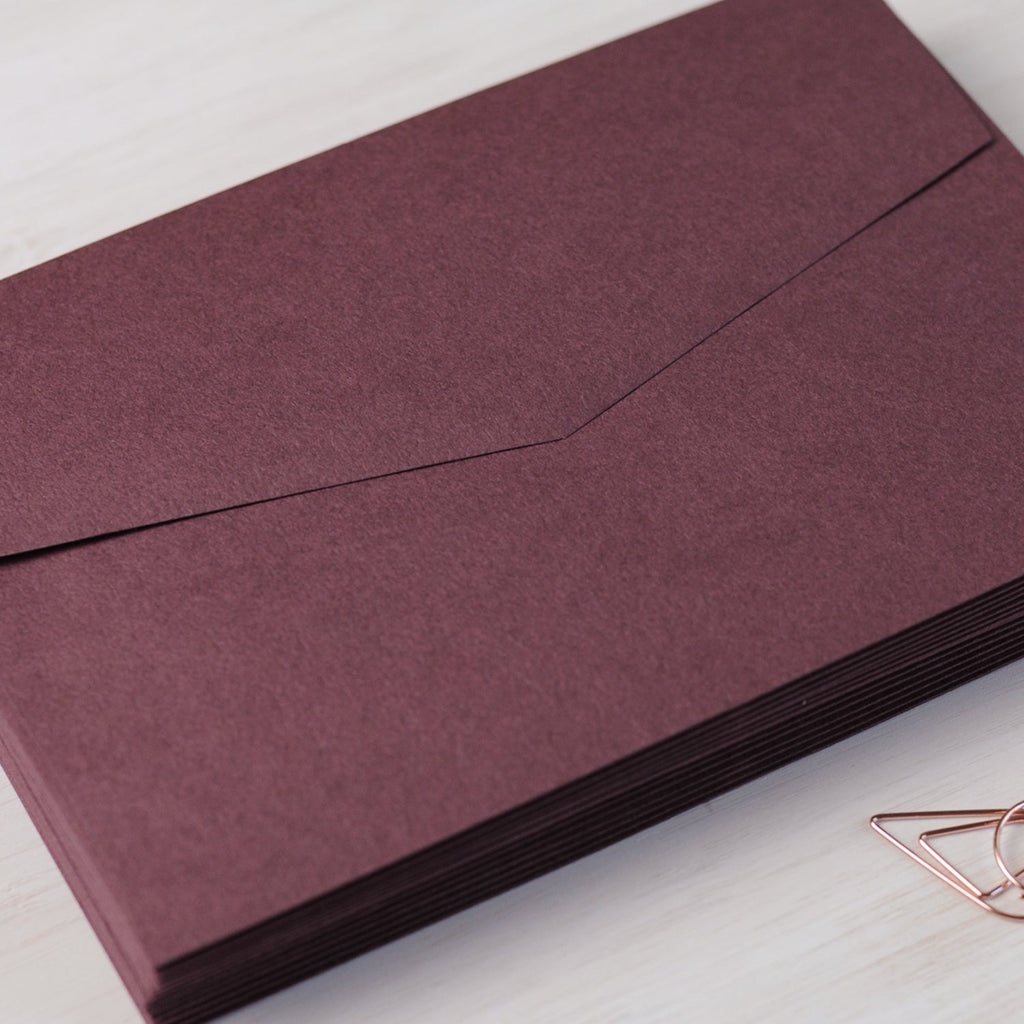 Burgundy Envelope for Invitations in C6 size