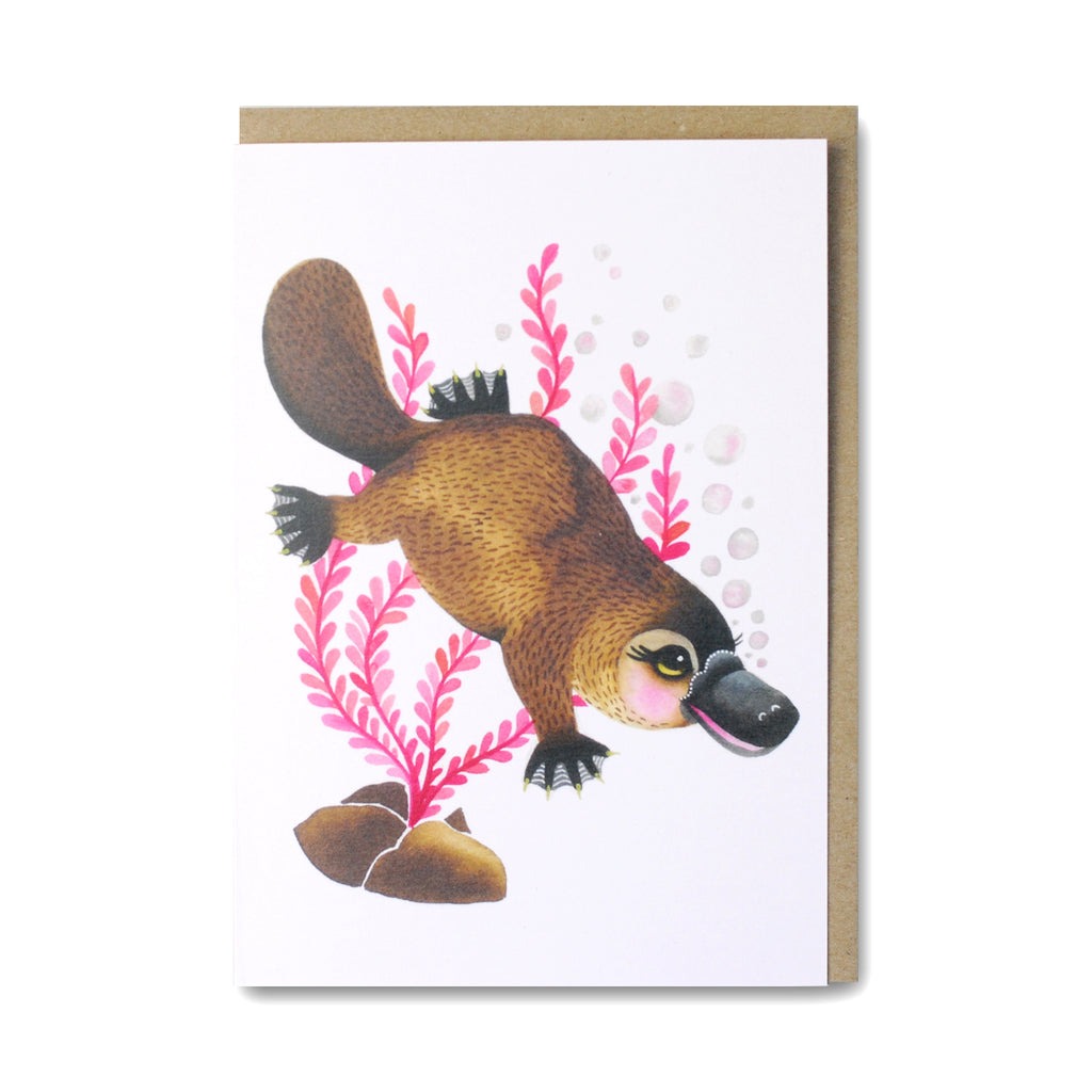 Platypus Greeting Card