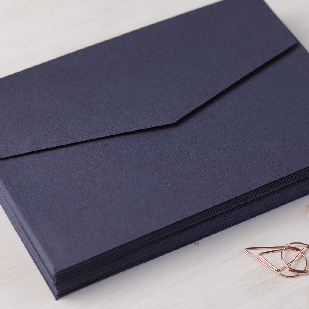 Navy Envelopes for Invitations in 5x7 Invitation Size