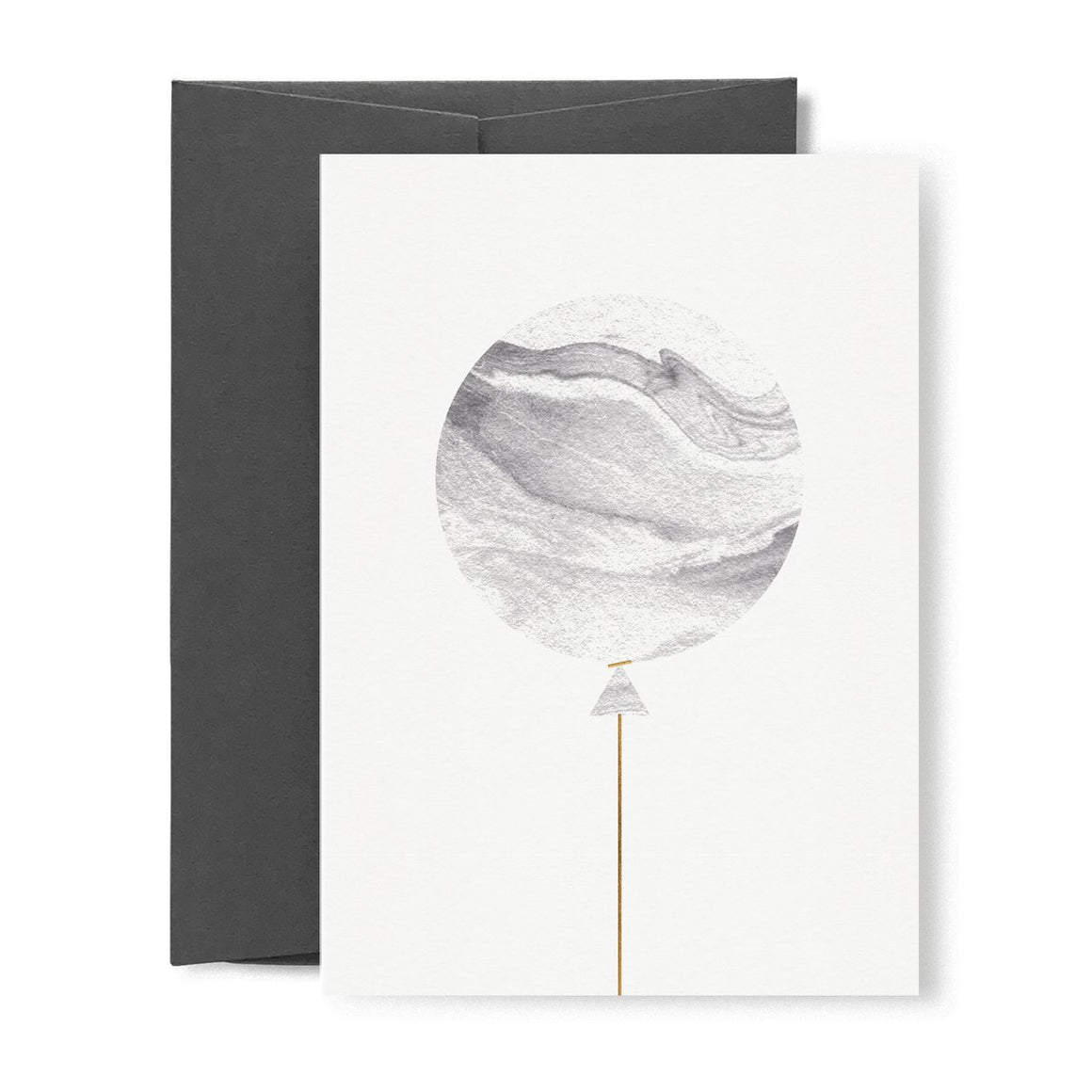 Marbled Balloon Card