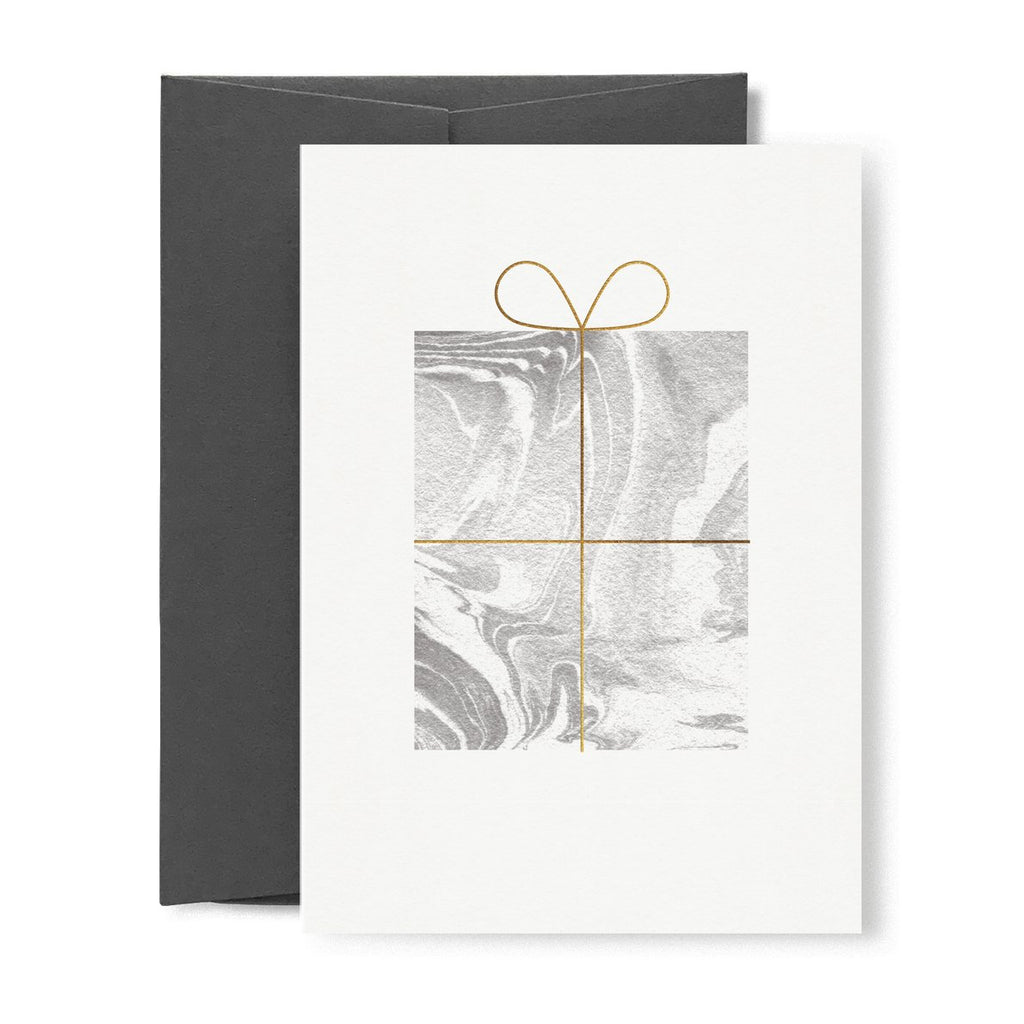 Marbled Present Card
